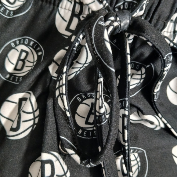 Brooklyn Nets Concepts Sport lMen Print Pajamas Pants Black White Size 2XL NWT - Picture 6 of 9